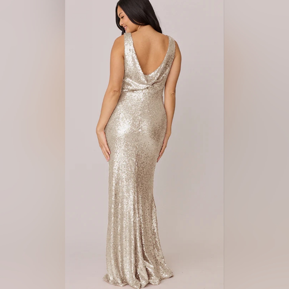 Revelry Shimmering Gold Bridal Gown - Picture 2 of 4